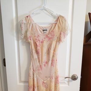 Pink/peach floral dress